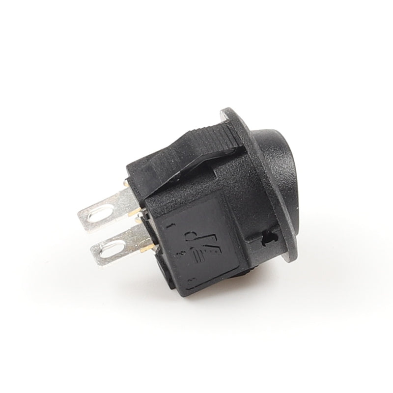 5pcs  KCD1-105 Diameter Small Round Boat Rocker Switches Black Mini Round Black White Red 2 Pin ON-OFF Rocker Switch