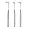 3Pcs Acrylic French Stripe Nail Art Liner Brush Set 3D Tips Manicure Ultra-thin Line Drawing Pen UV Gel Brushes Painting Tools