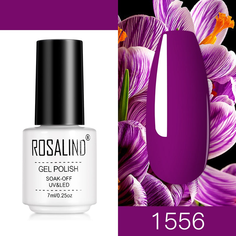 ROSALIND Nail Gel Polish Semi Permanent Polish All For Manicure Nails Art UV Hybrid Varnishes Gellak Base TOP Primer For Nails
