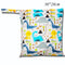 Baby Diaper Bag Cartoon Print Waterproof Wet Dry Nappy Zipper Handbag Stroller Carry Pack Travel Outdoor Wet Diaper Storage Bags