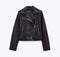 Spring and Autumn 2022 belt detachable epaulet motorcycle jacket leather jacket