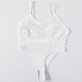 Sexy Women Bra Set Seamless Bra and Pantys Set Sexy Lingerie Set Rib Crop Top Female Brassiere Low Wasit Thong Fitness Underwear