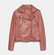 Spring and Autumn 2022 belt detachable epaulet motorcycle jacket leather jacket