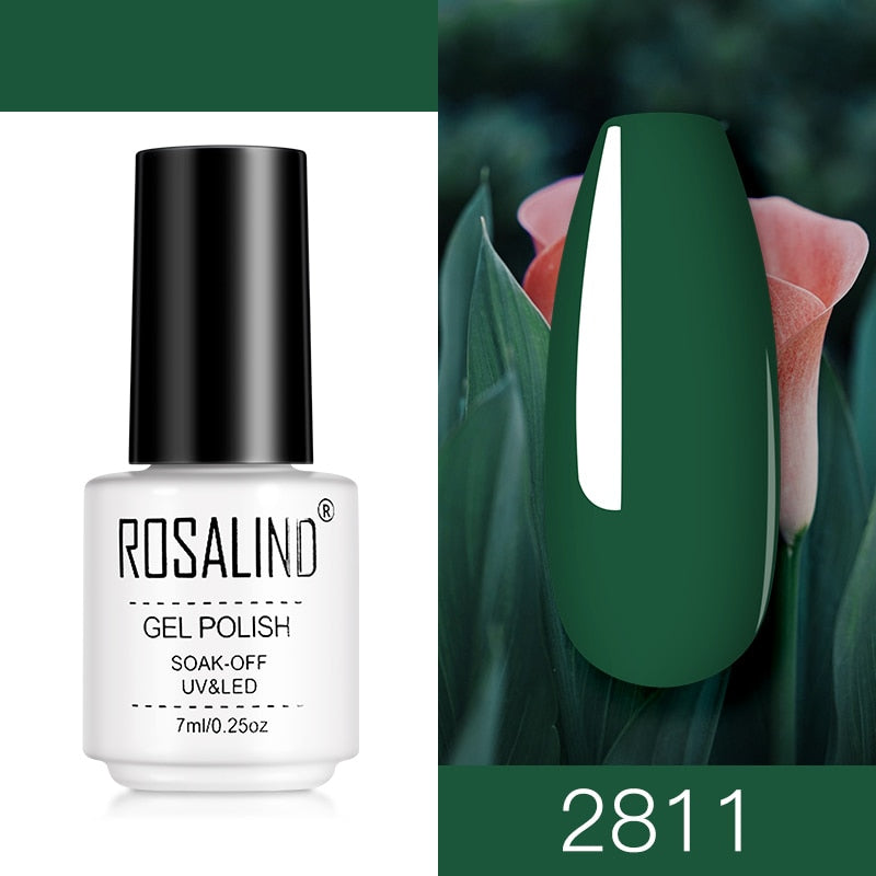 ROSALIND Nail Gel Polish Semi Permanent Polish All For Manicure Nails Art UV Hybrid Varnishes Gellak Base TOP Primer For Nails