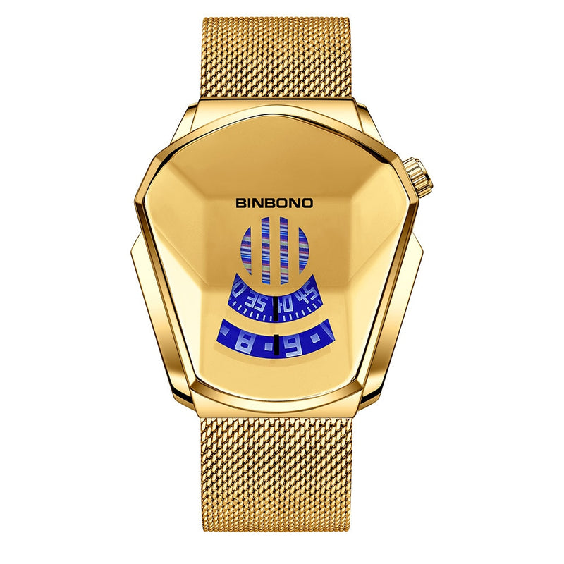 New Arrival Watch Men Waterproof Creative Wrist Watch For Male Clock Men Watch Relgio Masculino Gold Stainless Steel Wristwatch