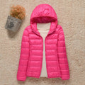 2021 New Women Thin Down Jacket White Duck Down Ultralight Jackets Autumn And Winter Warm Coats Portable Outwear