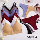 2PC Underwear Set Women Seamless Bra Set Wireless Bra Sexy High Waisted Female Underpants Comfortable Basic Bralette Lingerie
