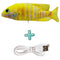 Cat USB Charger Toy Fish Interactive Electric floppy Fish Cat toy Realistic Pet Cats Chew Bite Toys Pet Supplies Cats dog toy
