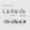 Gold Men Watches Women Electronic Digital Display Retro Style Clock Men&