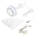 Hanging Fan 4 Speed Adjustable 6 Leaves Ceiling Fan for Outdoor Activities USB Powered Fan Picnic Camping Bbq Supplies
