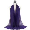 72*175cm Hijab Chiffon 2021 Maxi Big Size Scarf For Muslim Women Headscarf Ladies Headwraps Pashmina Hijab Muslim Fashion Islam