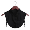 Fashion White Black Lace Fake Collar Blouse Vintage Detachable Shirt False Collar Lapel Blouse Top Women Clothes Accessories