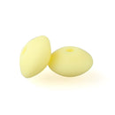 30pcs Silicone Lentil Beads BPA Free Food Grade Rodent DIY Charms Newborn Nursing Accessory Teething Necklace 12mm Abacus Bead