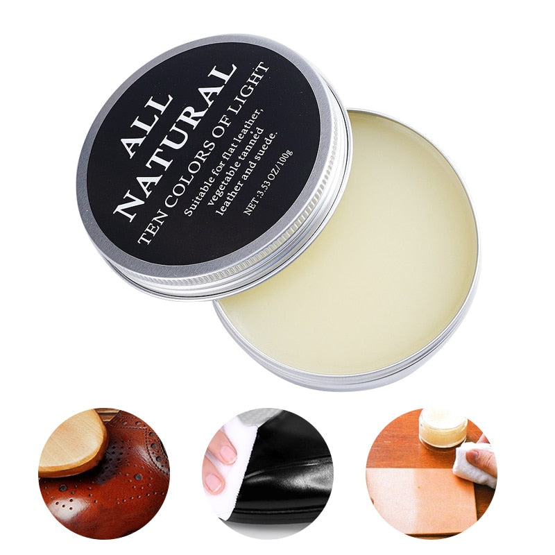 30ml/100ml Mink Oil Cream For Leather Shoes Bags Leather Care Cream Practical Leather Maintenance Cream Leathercraft Accessories