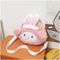 New Kawaii Sanrioed My Melody Cinnamoroll Cartoon Plush Bag Anime Soft Stuffed Animals Plushie Backpack Girls Doll Toys Gifts