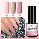 LILYCUTE 3 PCS Gel Nail Polish Set Nude Pink Glitter Sequins Matte Effect Gel Long Lasting Base Top Coat Nail Art Design Hybrid