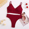 2PC Underwear Set Women Seamless Bra Set Wireless Bra Sexy High Waisted Female Underpants Comfortable Basic Bralette Lingerie