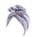 Pastoral Floral Print Turban Women National Wind Muslim Hat Bandana Chemotherapy Hat Sleep Caps Beanies Headwrap Fashion Casual