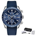 BENYAR Men Watches Brand Luxury Silicone Strap Waterproof Sport Quartz Chronograph Military Watch Men Clock Relogio Masculino