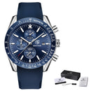 BENYAR Men Watches Brand Luxury Silicone Strap Waterproof Sport Quartz Chronograph Military Watch Men Clock Relogio Masculino
