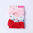 3Pcs/set Baby Headband Floral Solid Color Dot Printed Pink Bows Newborn Baby Girl Headband Hair Accessories Girls Turban