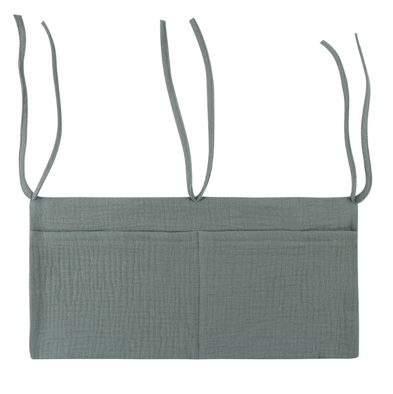 1pc Portable Baby Crib Storage Bag Multifunctional Newborn Bed Headboard Organizer For Kids Baby Bedding Diaper Bag
