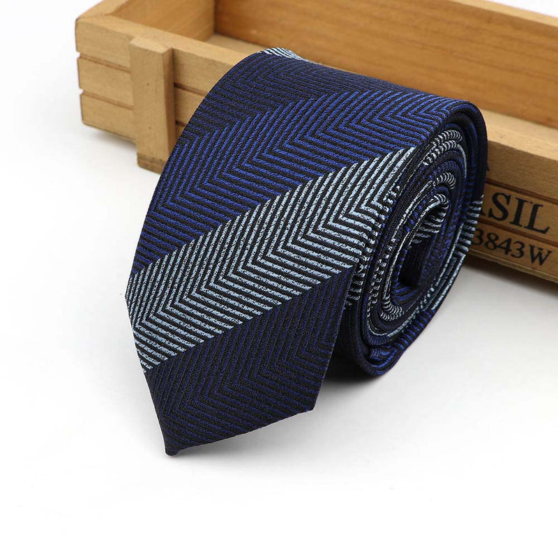 61 Colors Jacquard Striped Plaid Paisley Necktie 6cm Polyester Male Narrow Tie Skinny Tuxedo Suit Shirt Gift For Men Accessory