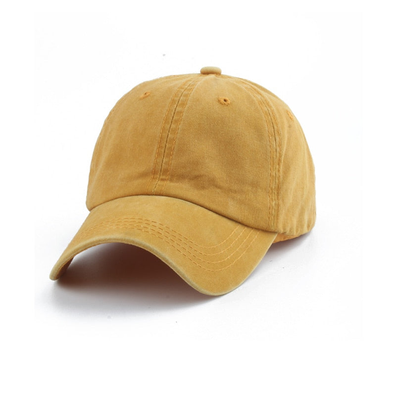 2022 New Vintage Washed Cotton Baseball Cap Parent Kids Sun Hats For Boy Girl Spring Summer Snapback Baby Hat