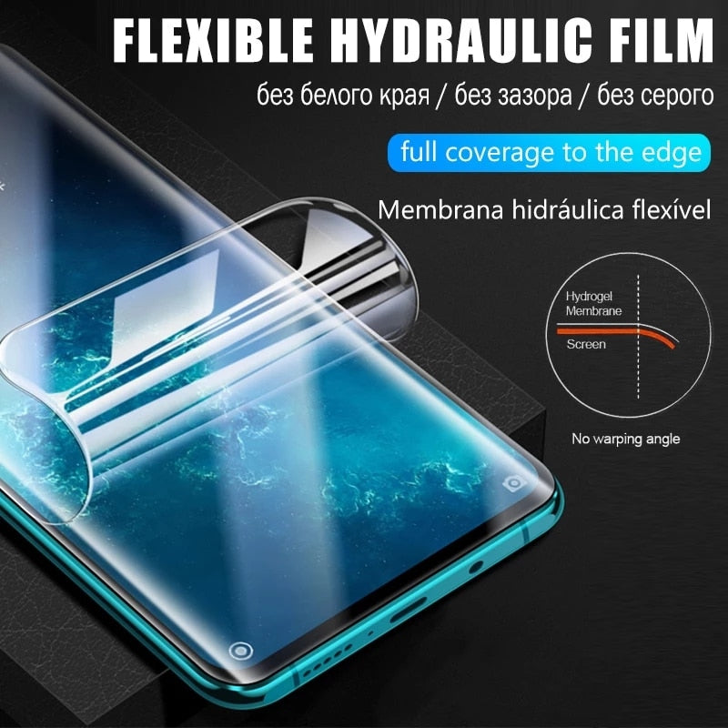 9999D Hydrogel Film For Xiaomi Redmi Note 10 9S 9 8 7 Pro 9A Note 10 11 Pro Screen Protector mi 11T 10T 9T Poco X3 Pro Not Glass