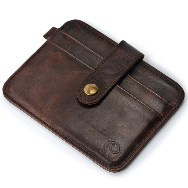 Men Genuine Leather Slim Wallet Male Small Purse Mini Money Bag Walet Thin Portomonee carteras Man&#39;s Wallet Card Holder