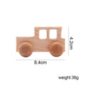 1PC Baby Toy Beech Wood Blocks Cartoon Car Educational Montessori Toys Children Teething Play Gym Baby Birthday Gift Products