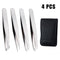 Anti-static Stainless Steel Tweezers Maintenance Tools Industrial Precision Straight Tweezers Repair Tool For Eyebrow DIY