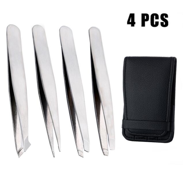 Anti-static Stainless Steel Tweezers Maintenance Tools Industrial Precision Straight Tweezers Repair Tool For Eyebrow DIY