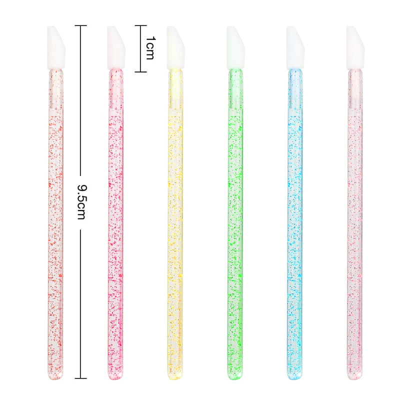 50Pcs Disposable Lip Brush Eyelash Brushes Crystal Lashes Micro Brushes Eyelash Extension Applicator Cleaner Beauty Makeup Tools