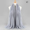 2021 NEW Flocked Bubble Cotton Scarf Hijabs For Muslim Women Soild Color Breathable Islamic Headscarf Arab Head Scarves