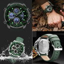 New NAVIFORCE Military Watches for Men Luxury Sport Chronograph Alarm WristWatch Waterproof Quartz Big Clock Digital Male Watch