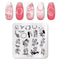 PICT YOU 12*6cm Nail Art Templates Stamping Plate Design Flower Animal Glass Temperature Lace Stamp Templates Plates Image