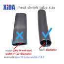 1Meter 4:1 Heat Shrink Tube With Glue Thermoretractile Heat Shrinkable Tubing Dual Wall Heat Shrink Tubing 6 8 12 16 24 40 52 72