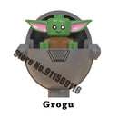 Mandalorian Building Blocks Jango Boba Fett Grogu Baby Yoda Pre Vizsla Bo-Katan Din Djarin Sabine Wren Brick Figure Toy