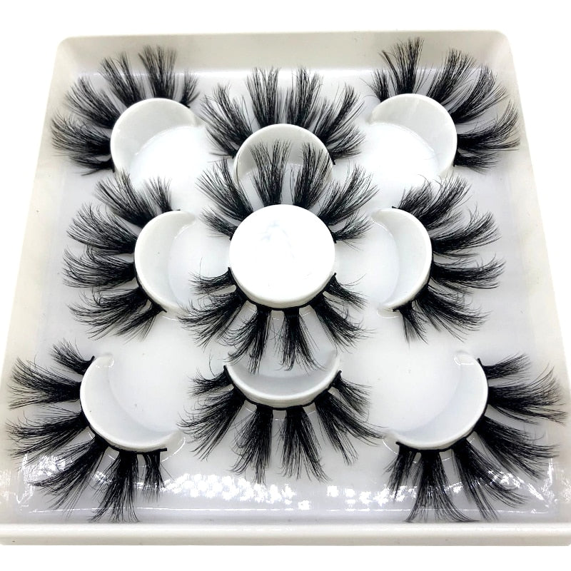 2022 New 5 pairs natural false eyelashes fake lashes long makeup 3d mink lashes eyelash extension mink eyelashes short eyelashes