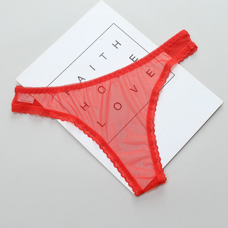 Sexy Women&#39;s Panties Lingerie G String Thongs Lace Underwear Female Perspective Women&#39;s Thong Sheer Panties Transparent Knickers