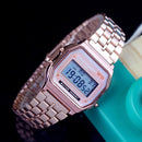 Gold Men Watches Women Electronic Digital Display Retro Style Clock Men&