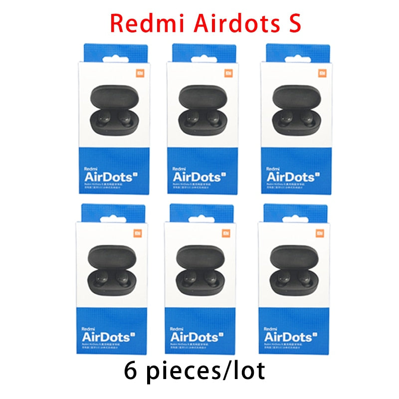 Wholesale3/6/10pcs Xiaomi Redmi Airdots 2 Bluetooth 5.0tws Waterproof Headphones Fone Xiaomi  Earbuds Basic 2  In-Ear Headphones