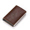 Custom Name Business Bank Credit Card Holder Men Wallet Coin Leather Wallet RFID Aluminium Box CardHolder with Money Clips Purse