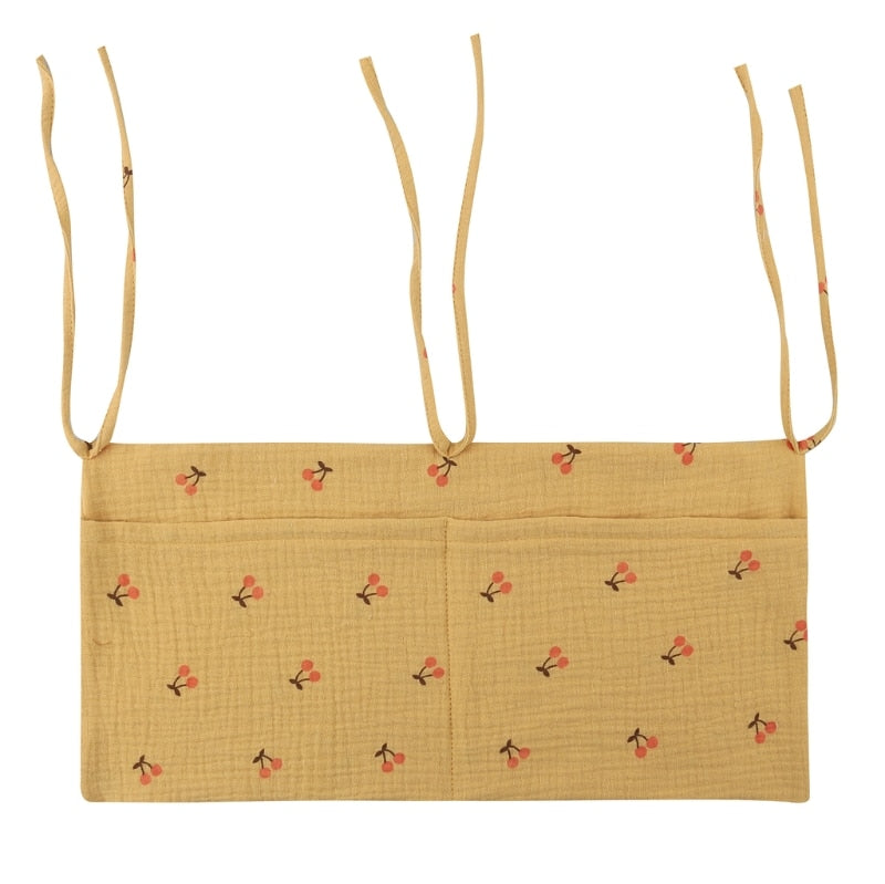 1pc Portable Baby Crib Storage Bag Multifunctional Newborn Bed Headboard Organizer For Kids Baby Bedding Diaper Bag