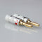 4pcs Banana Connector 4mm Speaker banana plugs 24K Copper gold plated 4mm Banana Jack match with 4mm binding post