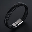 ZOSHI Trendy Genuine Leather Bracelets Mens Multilayer Braided Rope Bracelets Male Female Bracelets Retro Jewelry