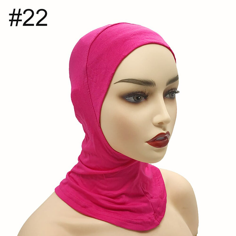 Under Scarf Hijab Cap Muslim Women Veil Turban For Women Muslim Fashion Islam Inner Cap Hijab Jersey Underscaf Caps Hat Ladies