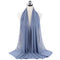 2021 Fashion Women Solid Chiffon Headscarf Ready To Wear Instant Hijab Scarf Muslim Shawl Islamic Hijabs Arab Wrap Head Scarves