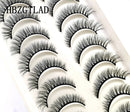 NEW 10 Pairs Natural False Eyelashes Fake Lashes Long Makeup 3d Mink Lashes Extension Eyelash Mink Eyelashes for Beauty 54